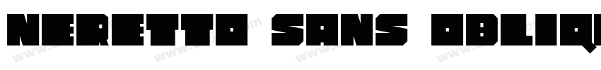 Neretto Sans Obliqu字体转换
